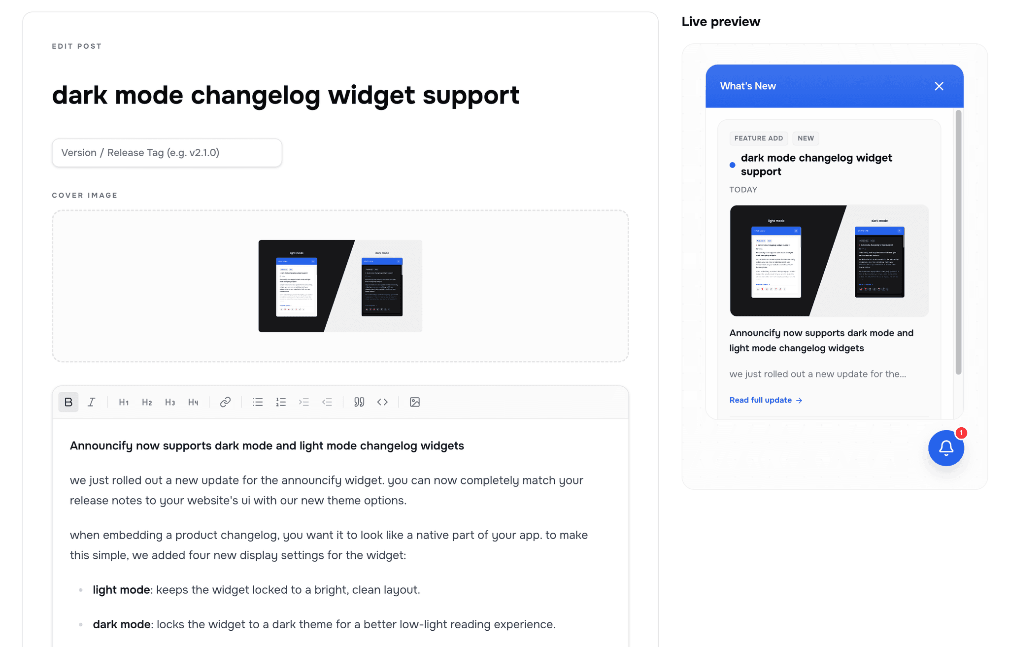 3. AI writes release notes